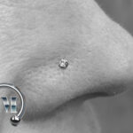 Nostrilpiercing Piercer München Piercingstudio Tempel