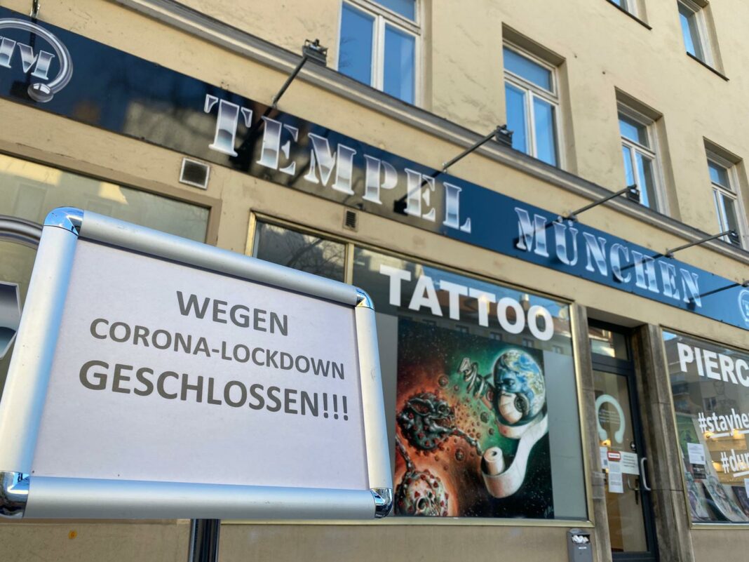 Tattoo studios lockdown notbremse