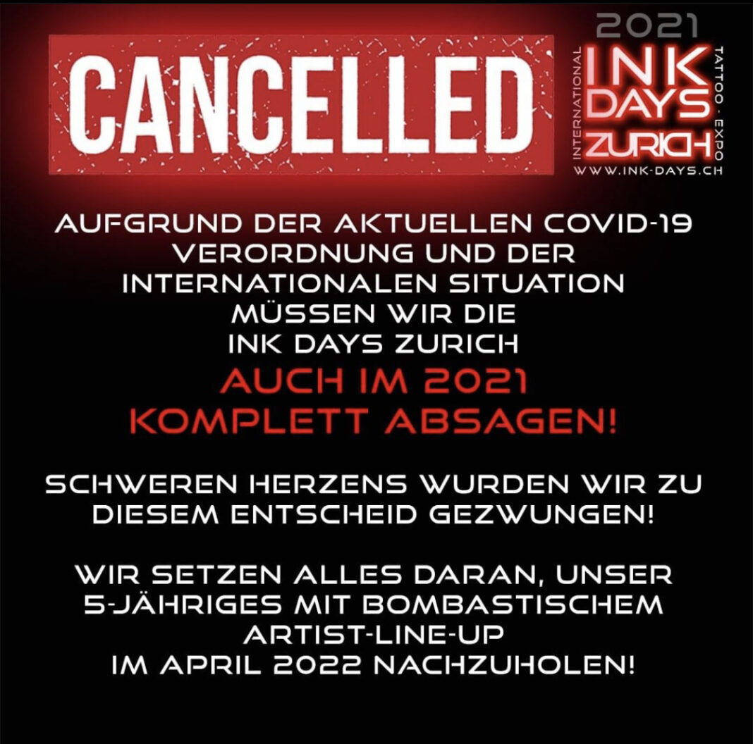 ink days zürich cancelled