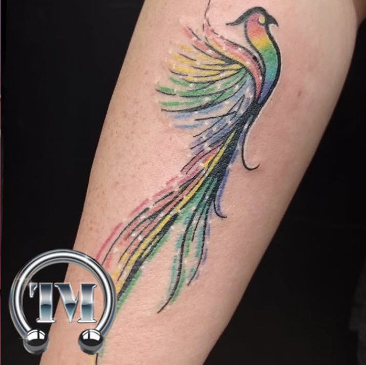 Phoenix-Tattoo, Tempel München II